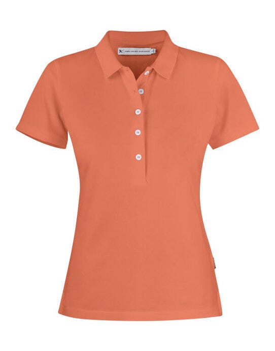 James Harvest Sunset Ladies Polo - Orange Vintage