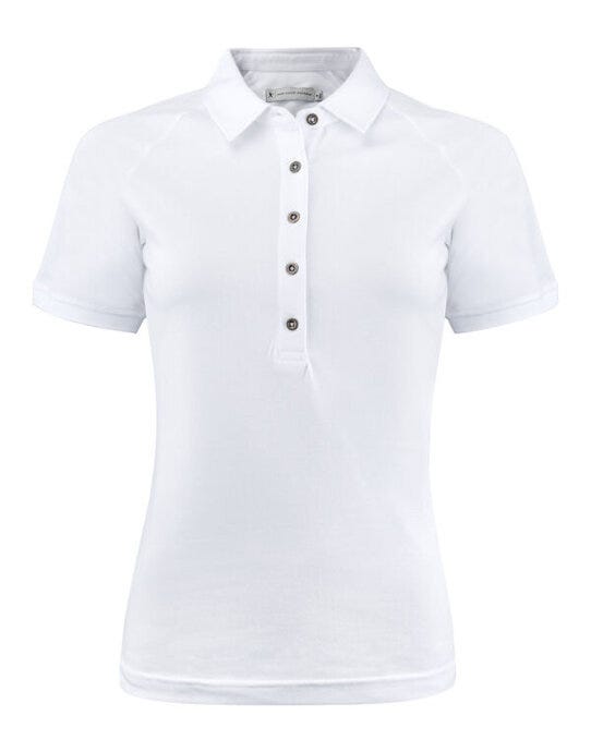 James Harvest Brookings Ladies Polo - White