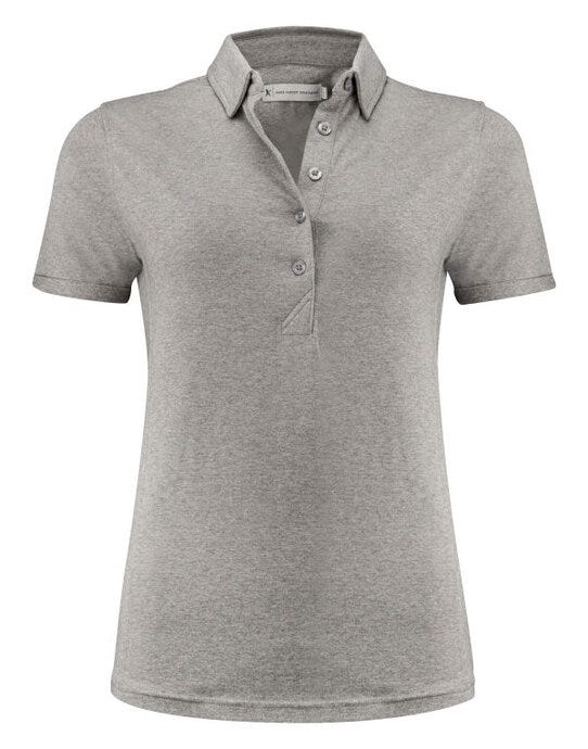 James Harvest American Ladies Polo - Grey Melange