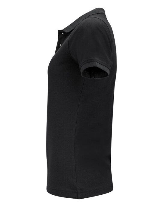 James Harvest Pinedale Ladies Pique Polo - Black