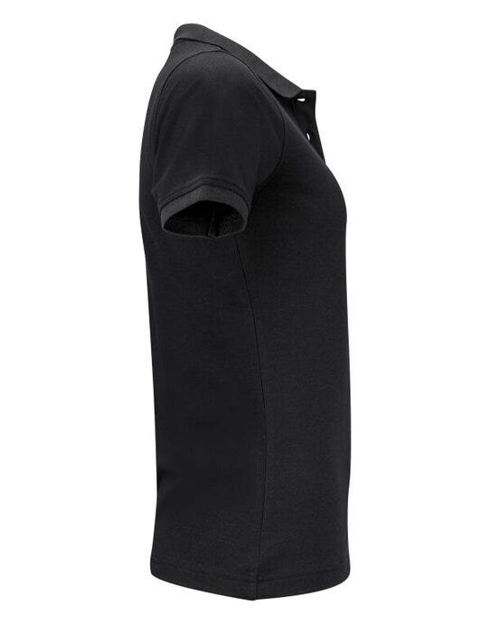 James Harvest Pinedale Ladies Pique Polo - Black