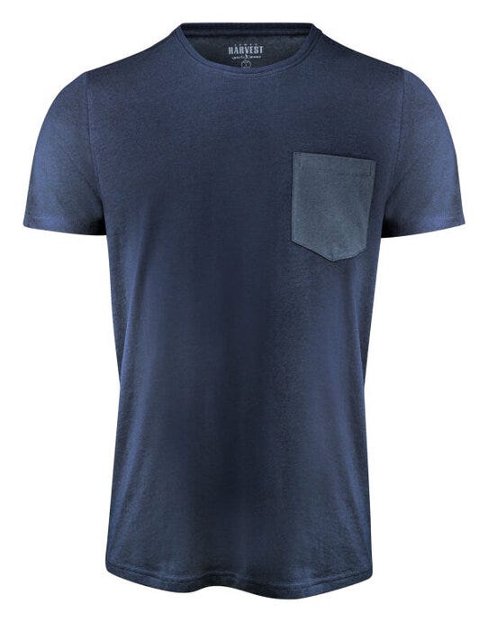 James Harvest Walcott T-Shirt - Navy