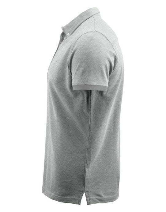 James Harvest Larkford Pique Polo Shirt - Grey Melange