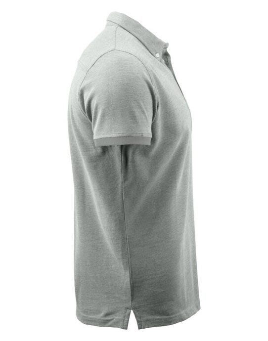 James Harvest Larkford Pique Polo Shirt - Grey Melange