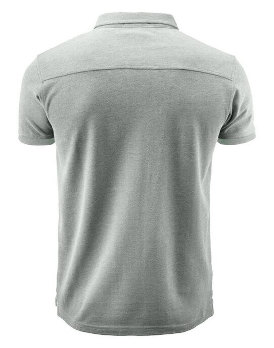 James Harvest Larkford Pique Polo Shirt - Grey Melange