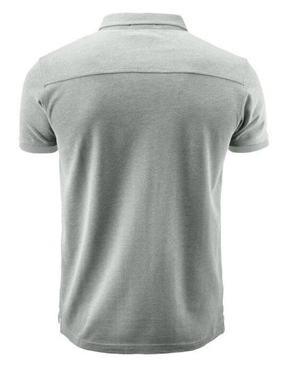James Harvest Larkford Pique Polo Shirt - Grey Melange