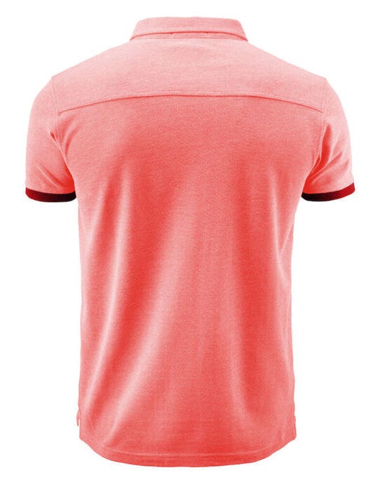 James Harvest Larkford Pique Polo Shirt - Red Melange