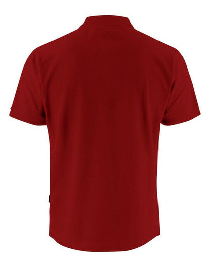 James Harvest Neptune Modern Polo - Dark Red