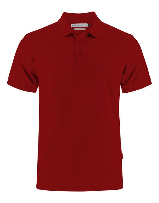 James Harvest Neptune Modern Polo - Dark Red