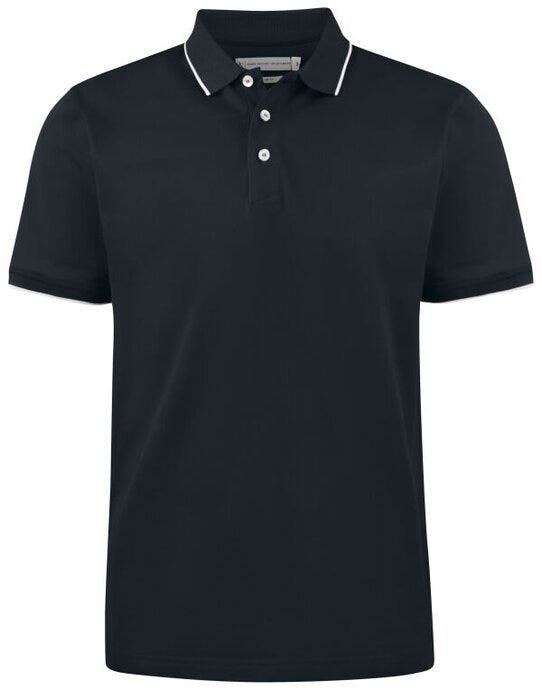 James Harvest Greenville Regular Polo - Black