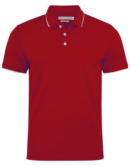 James Harvest Greenville Modern Polo - Red