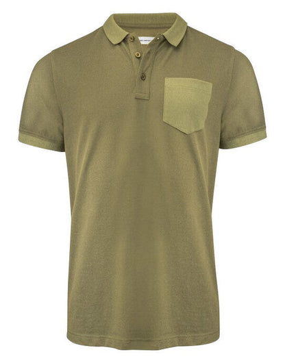 James Harvest Pinedale Pique Polo - Moss Green