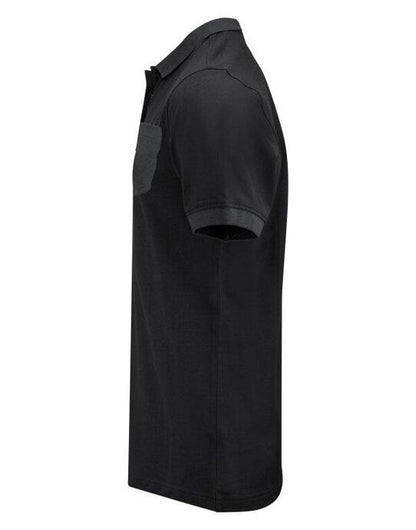 James Harvest Pinedale Pique Polo - Black