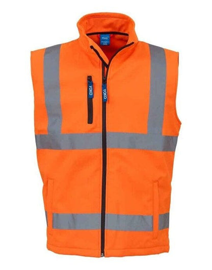 Yoko Hi Vis Softshell Bodywarmer - Hi Vis Orange