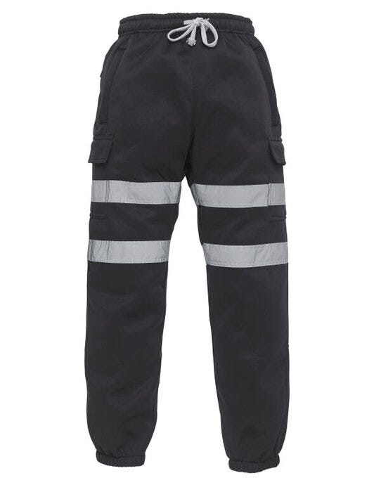 Yoko Hi Vis Jogging Pants - Black