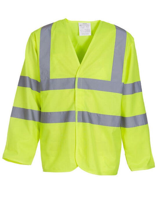 Yoko Hi-Vis Long Sleeve Vest - Hi-Vis Yellow