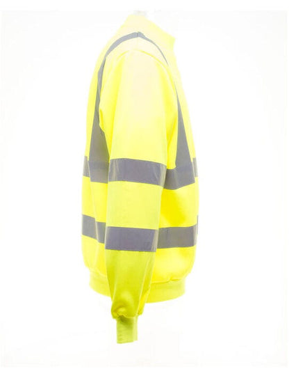 Yoko Hi-Vis Heavyweight Sweatshirt - Hi-Vis Yellow