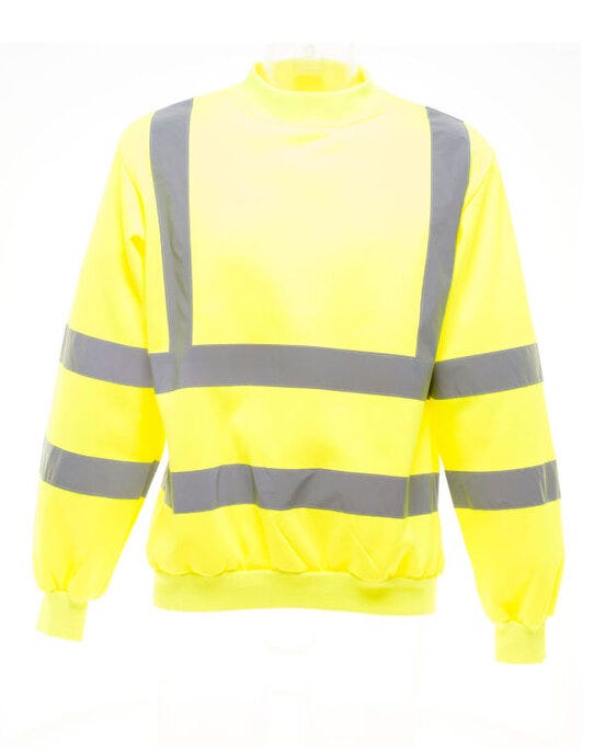 Yoko Hi-Vis Heavyweight Sweatshirt - Hi-Vis Yellow