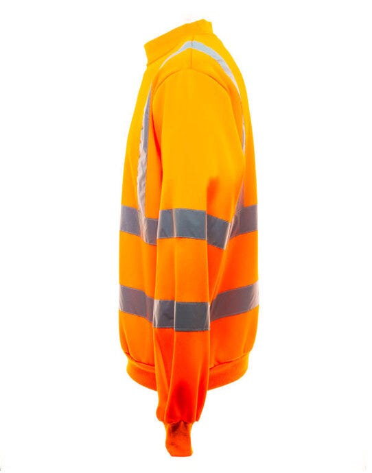 Yoko Hi-Vis Heavyweight Sweatshirt - Hi Vis Orange