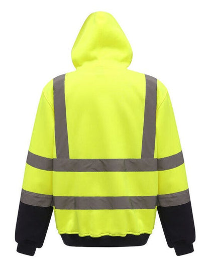 Yoko Hi-VIs Hoodie - Hi-Vis Yellow/Navy