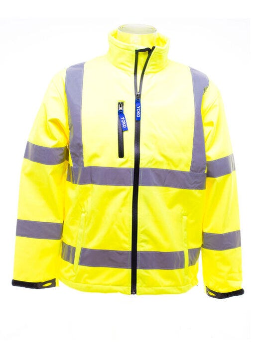 Yoko Hi-Vis Softshell Jacket - Hi-Vis Yellow
