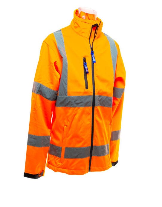 Yoko Hi-Vis Softshell Jacket - Hi Vis Orange
