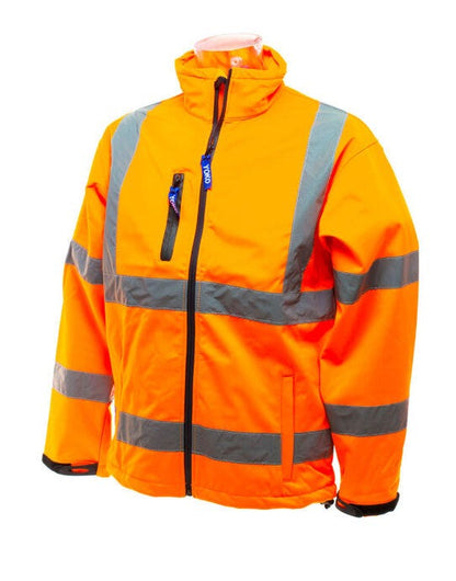 Yoko Hi-Vis Softshell Jacket - Hi Vis Orange
