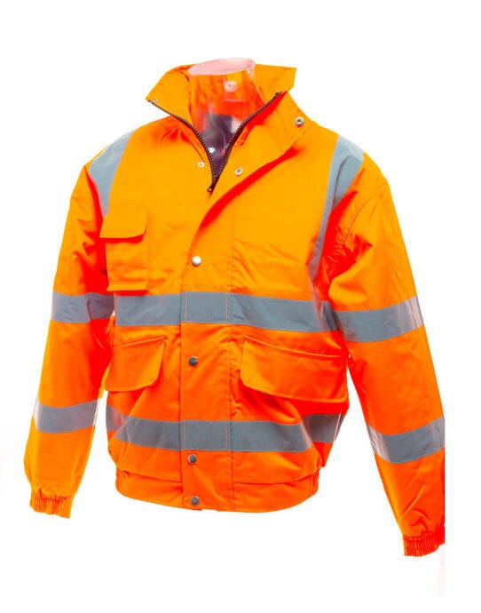 Yoko Hi-Vis Bomber Jacket - Hi Vis Orange