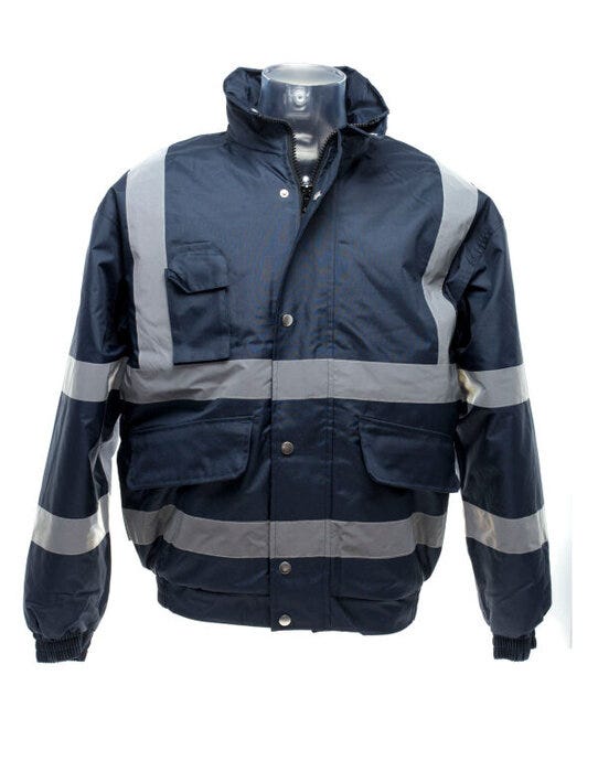 Yoko Hi-Vis Bomber Jacket - Navy