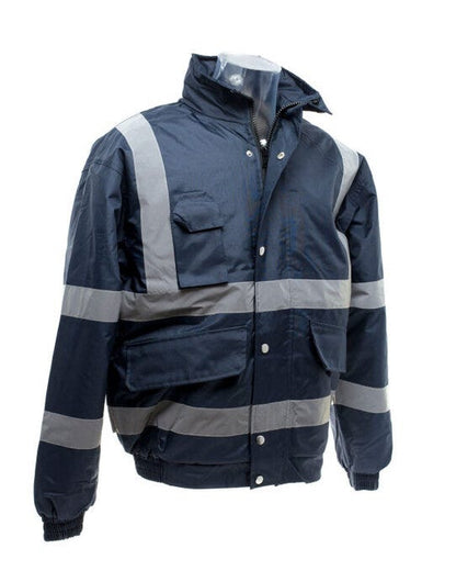 Yoko Hi-Vis Bomber Jacket - Navy