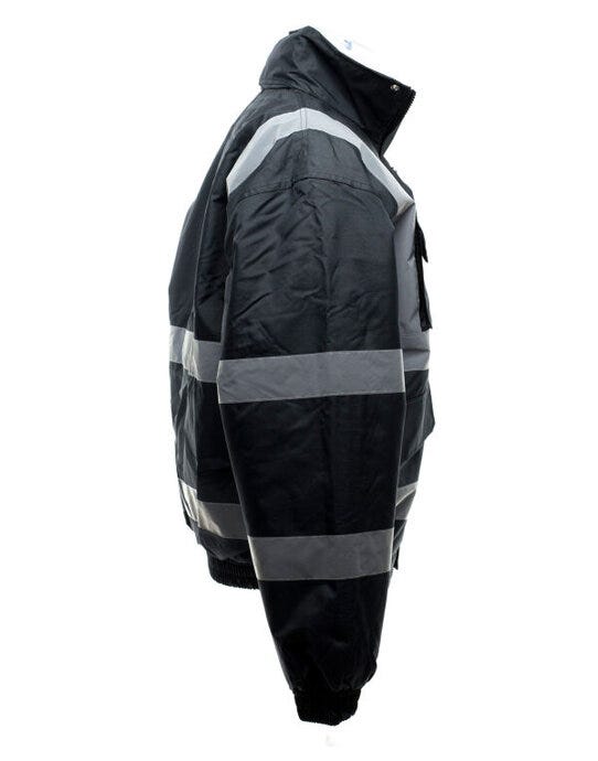 Yoko Hi-Vis Bomber Jacket - Black
