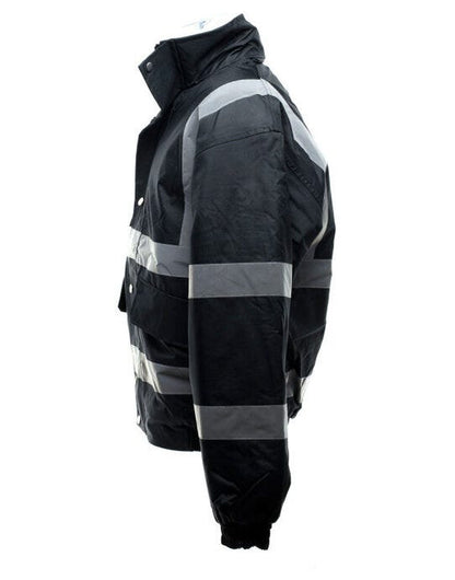 Yoko Hi-Vis Bomber Jacket - Black