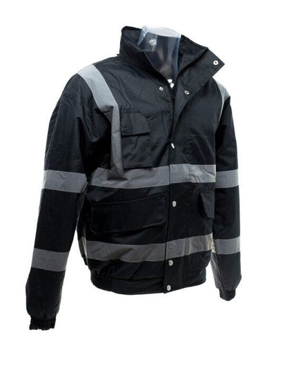 Yoko Hi-Vis Bomber Jacket - Black