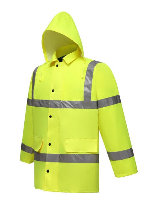 Yoko Hi-Vis Contractor Jacket - Hi-Vis Yellow