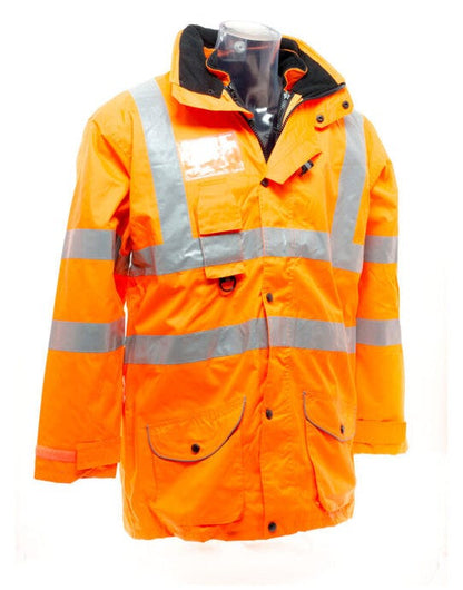 Yoko Hi Vis Multi-Function 7-In-1 Jacket - Hi Vis Orange