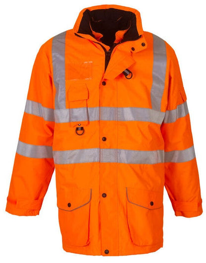 Yoko Hi Vis Multi-Function 7-In-1 Jacket - Hi Vis Orange