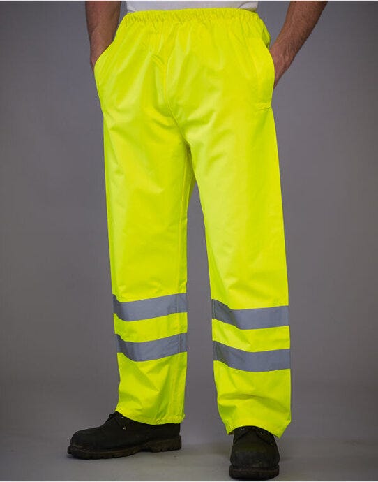 Yoko Hi-Vis Waterproof Contractor Trs - Hi-Vis Yellow