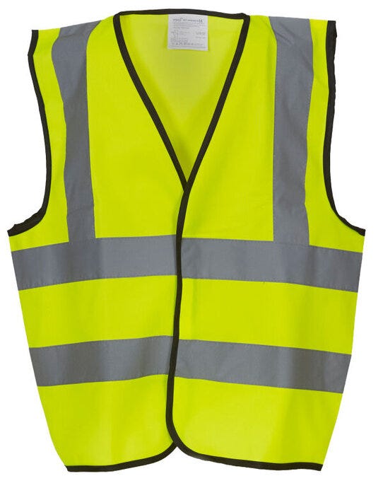 Yoko Childrens Hi-Vis Waistcoat - Hi-Vis Yellow