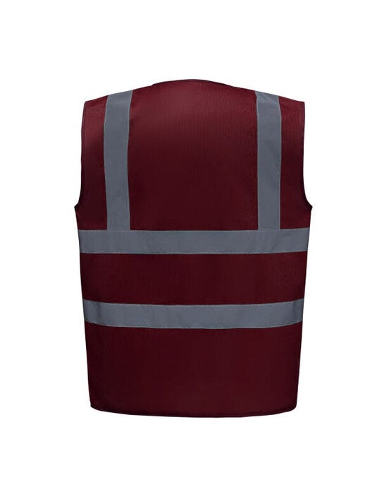 Yoko Enhanced Vis Waistcoat - Maroon