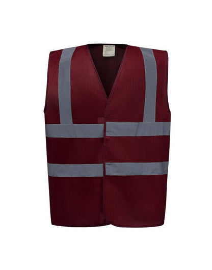 Yoko Enhanced Vis Waistcoat - Maroon
