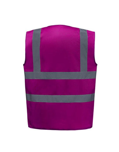 Yoko Enhanced Vis Waistcoat - Raspberry