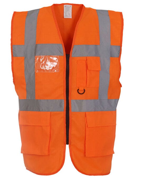 Yoko Hi Vis Executive Vest - Hi Vis Orange