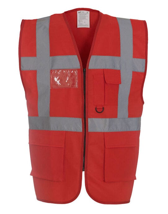 Yoko Hi Vis Executive Vest - Red