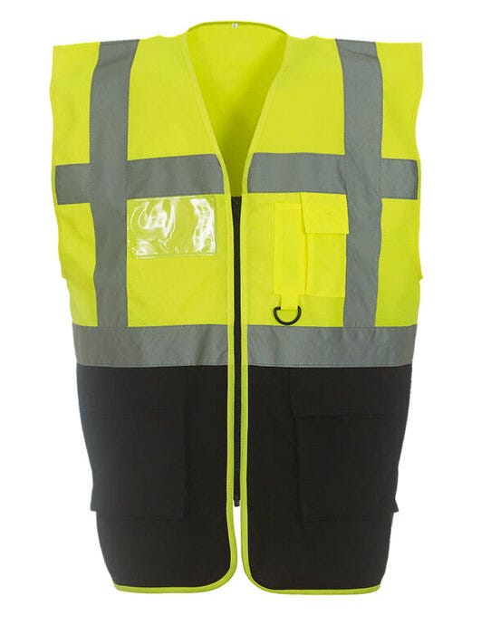 Yoko Hi Vis Executive Vest - Hi Vis Yellow/Black