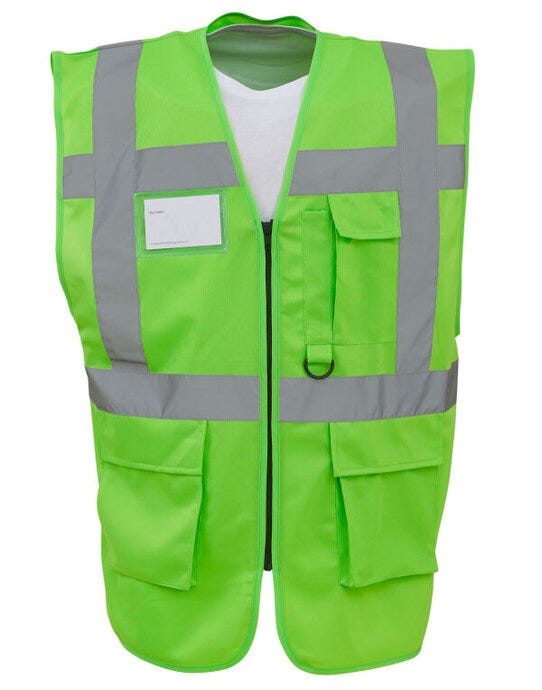 Yoko Hi Vis Executive Vest - Lime