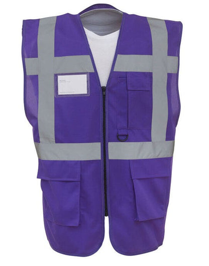 Yoko Hi Vis Executive Vest - Purple