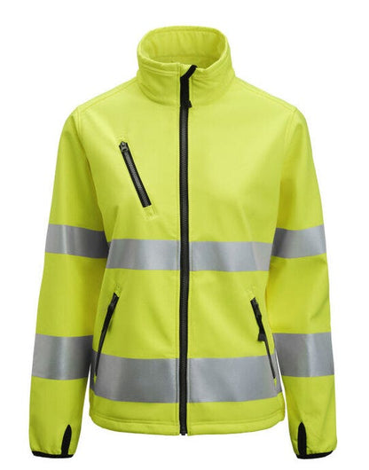 Jobman Women's Softshell Jacket Hi-Vis - Yellow