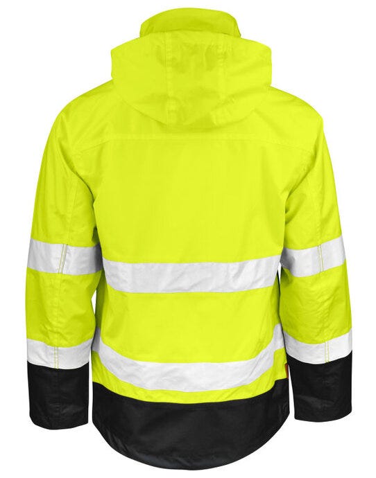 Jobman Shell Jacket Hi-Vis - Yellow/Black