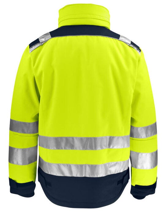 Jobman Winter Jacket Star Hi-Vis - Yellow/Navy