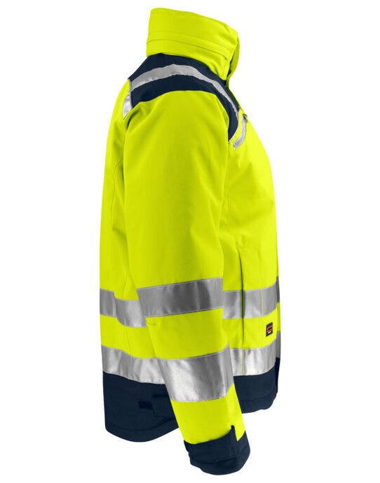 Jobman Winter Jacket Star Hi-Vis - Yellow/Navy